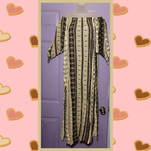 NWOT MILEY + MOLLY OFF SHOULDER MAXI DRESS-LARGE